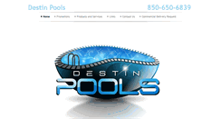 Desktop Screenshot of destin-pools.com