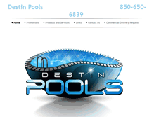 Tablet Screenshot of destin-pools.com
